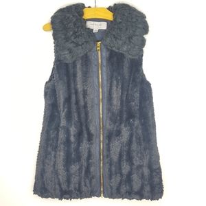 Marc New York Faux Fur Gray Vest XS